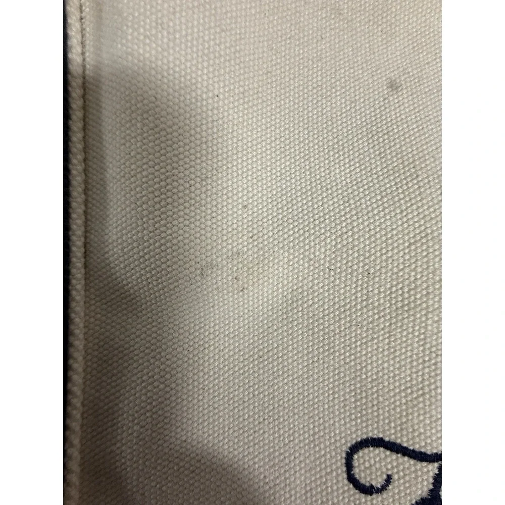 Hotel Del Coronado Canvas Tote Bag Navy Ivory Large 15
